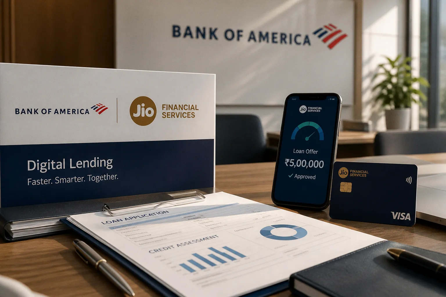 Bank of America и Jio Financial Services меняют правила игры в цифровом кредитовании